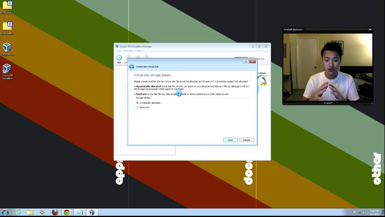 Installing Virtual Box and Windows 8 Consumer Preview