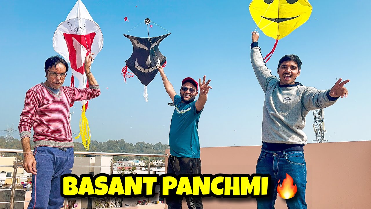 BASANT PANCHAMI ME MACHA DIA TEHELKA 😱 | FULL PATANGBAAZI DESI BOYS KITE FLYING | PART 1