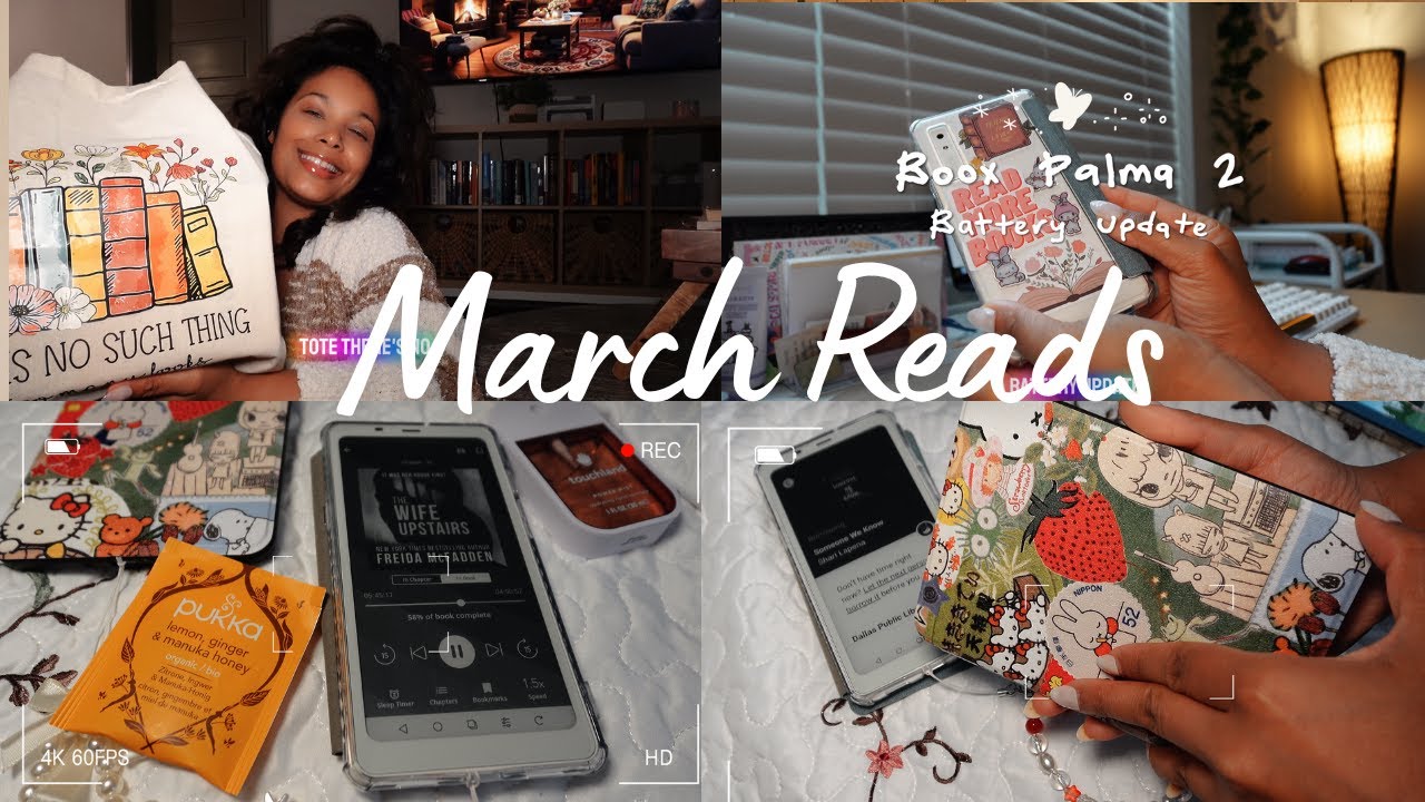 📚  My Boox Palma 2 Battery Update! March Wrap-Up + April TBR