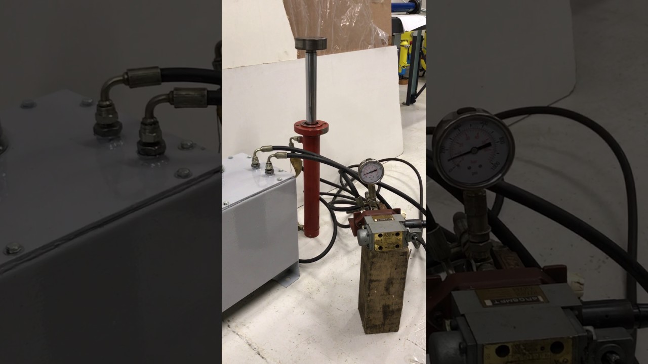 3 Phase Hydraulic Power Pack With Ram & Control Box