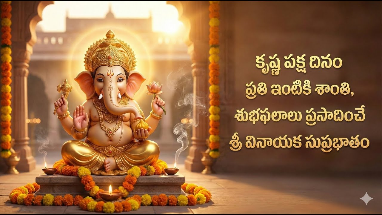 LIVE : శ్రీ వినాయక సుప్రభాతం | విఘ్న నివారణ & కార్యసిద్ధి పూజ | Vinayaka Suprabatham Telugu