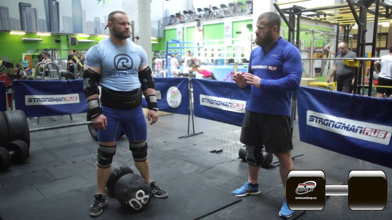 SR-TV: How to lift Giant Dumbbell. Training video/ Как поднимать Гигантскую Гантель. Обучающее видео