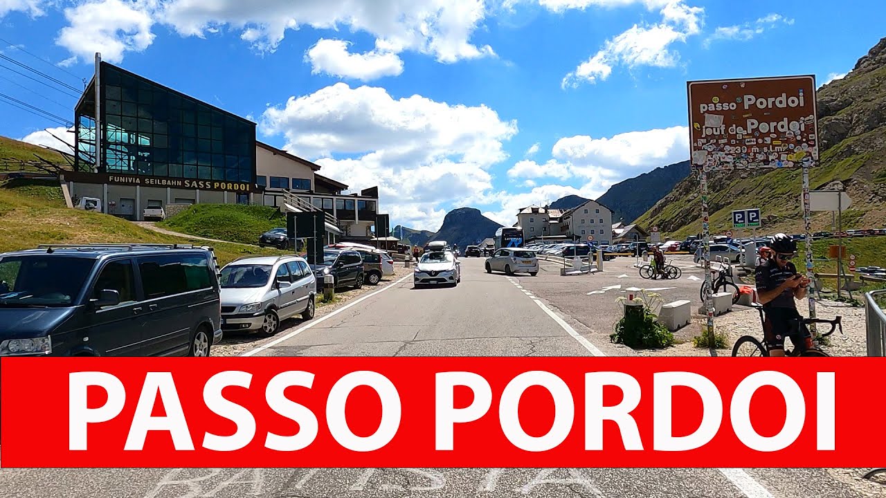 PASSO PORDOI. SALITA DA VALLE DI CANAZEI SS 242. DRIVER POV GOPRO