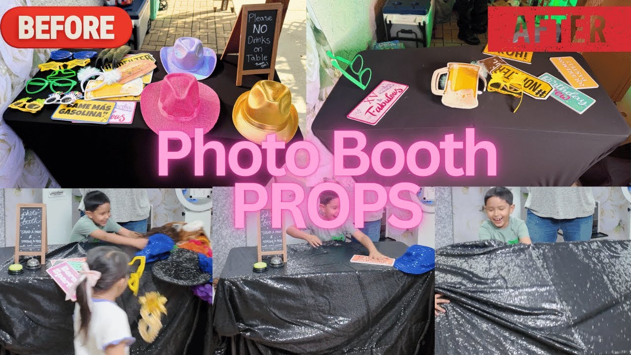 Photo Booth Props at a Drop Off