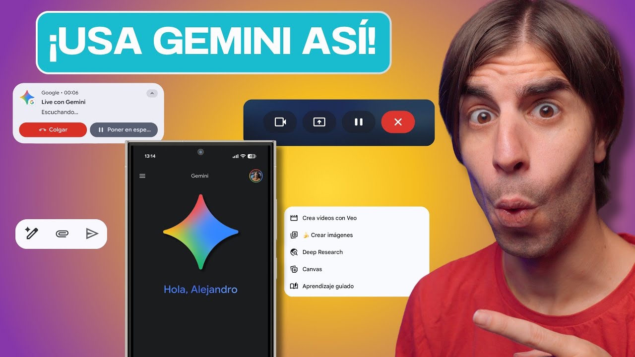 10 trucos de Gemini en tu móvil que SÍ vas a usar⭐️