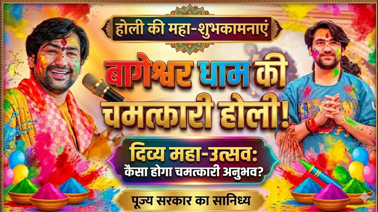 LIVE: बागेश्वर धाम में होली का महा-चमत्कार 😱 | Divya Darbar 4 March 2026