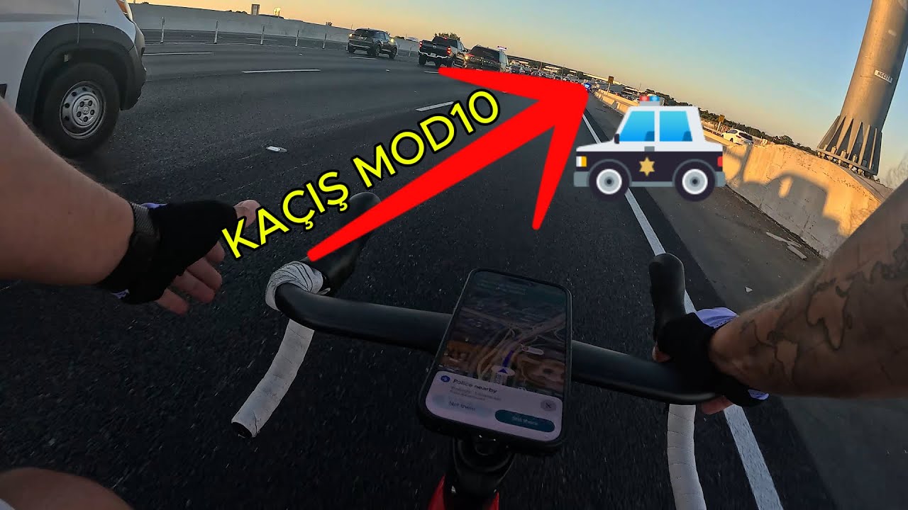 Miami 115Km - OTOBAN YOLUNDA POLİSTEN KA&Ccedil;IŞ - AYAKKABI DAĞILDI !!