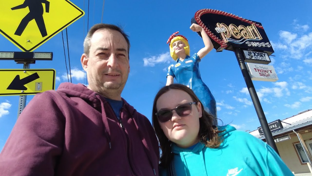 Walking Route 66 Tulsa, Oklahoma. Tulsa’s newest roadside giants  Rosie the riveter and Cowboy Bob!