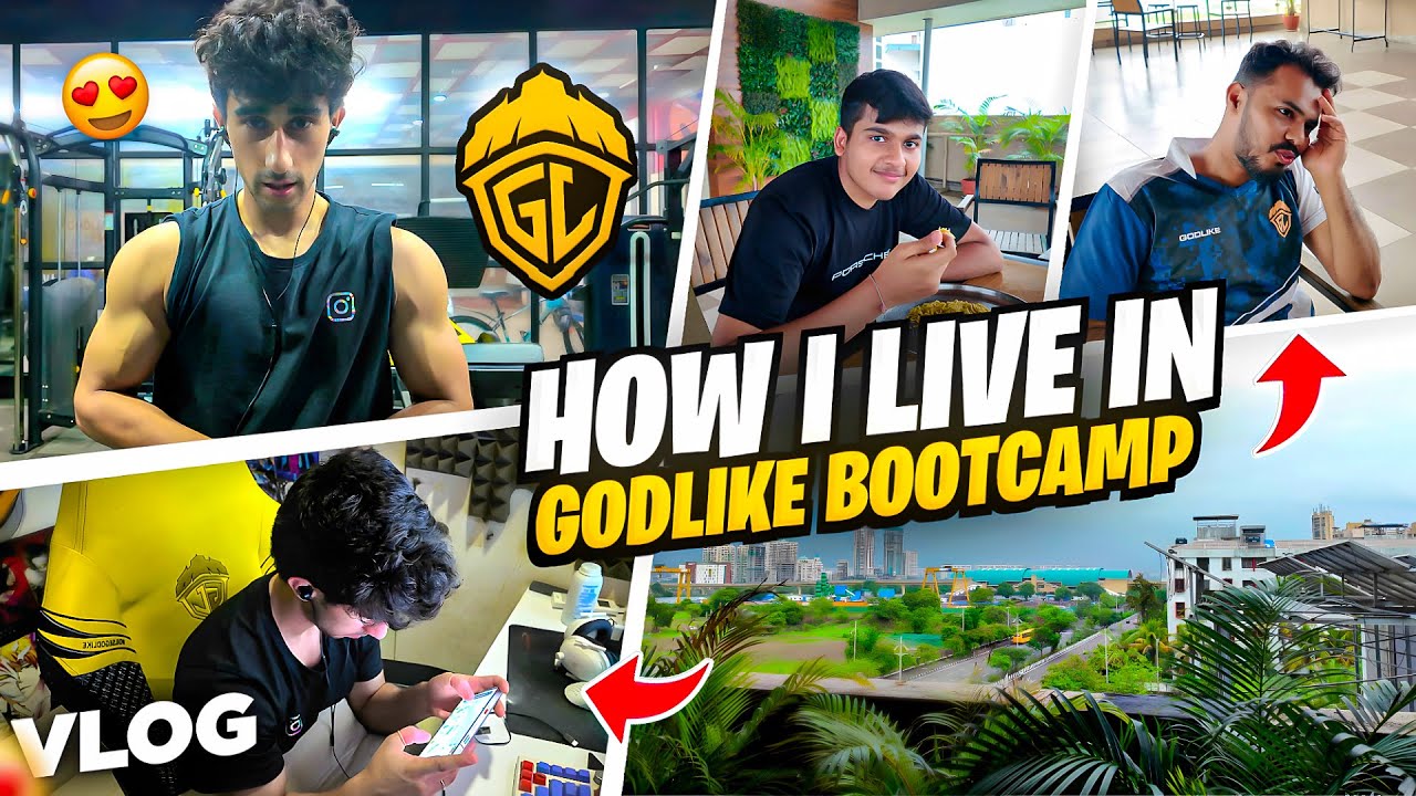 How An Esports Player and Content Creator Spends His Day At Godlike Bootcamp !
