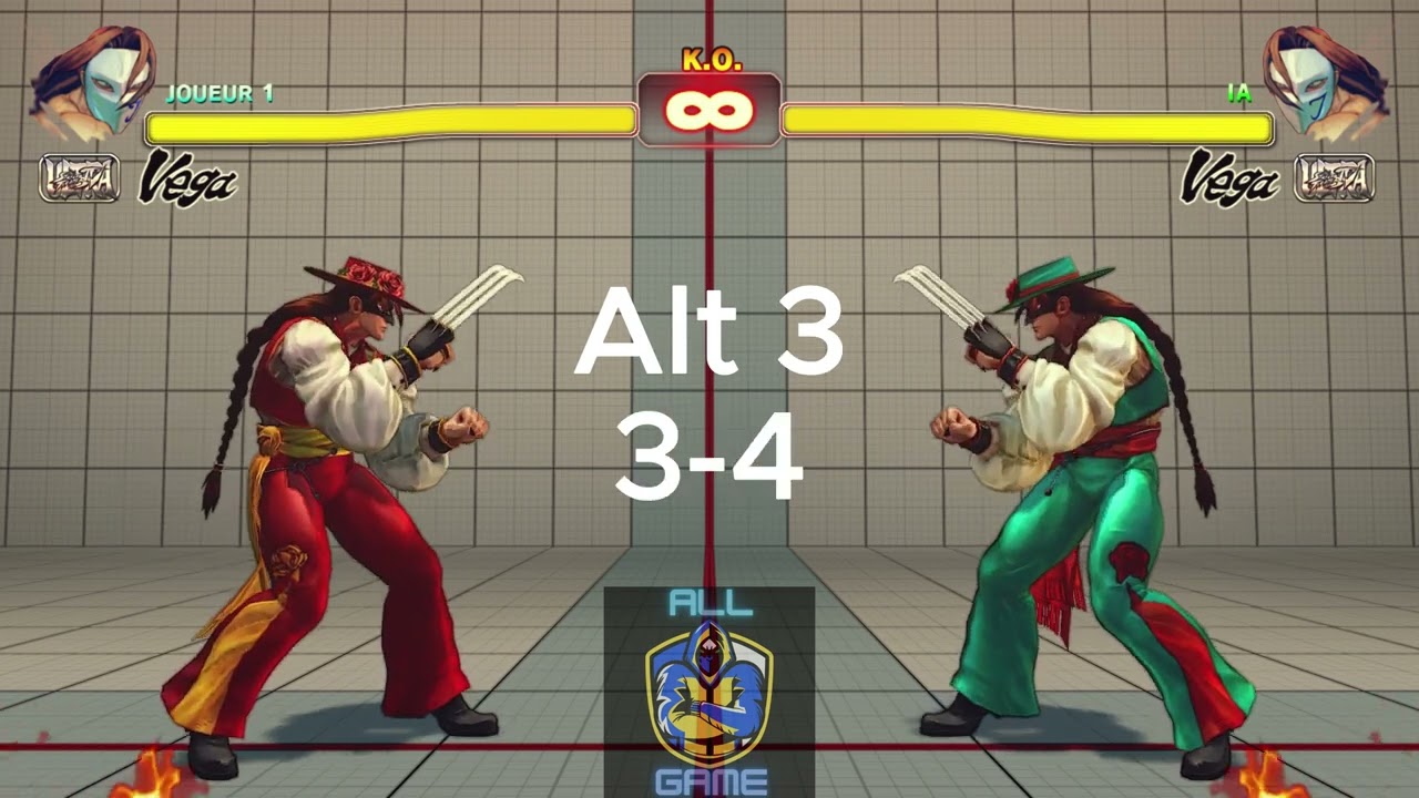 Ultra street fighter 4 Vega all costumes and colors