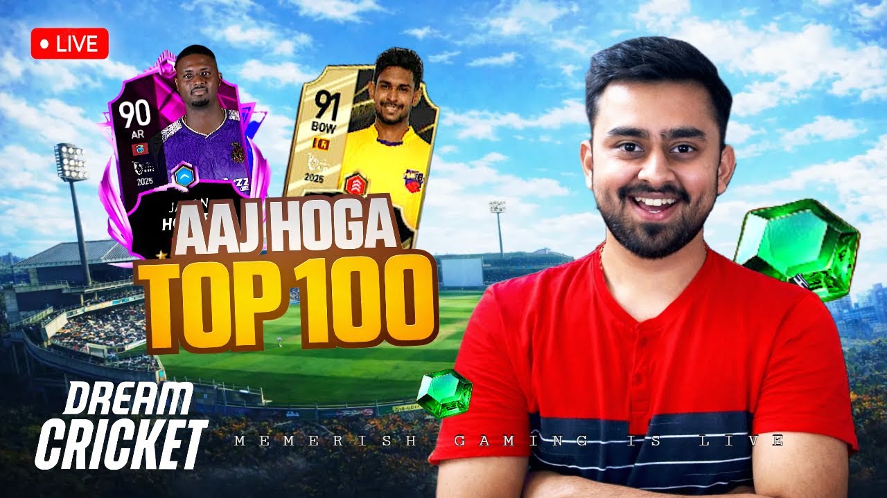🔴KYA AAJ HOGA TOP 100? | RANK PUSH WITH SUBSCRIBERS | DREAM CRICKET 25 LIVE
