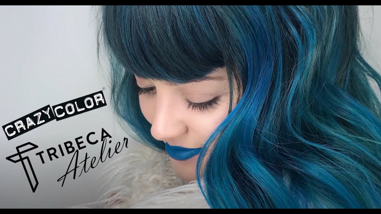 Blue Jade Crazy Color Hair Tutorial with Tribeca Color salon