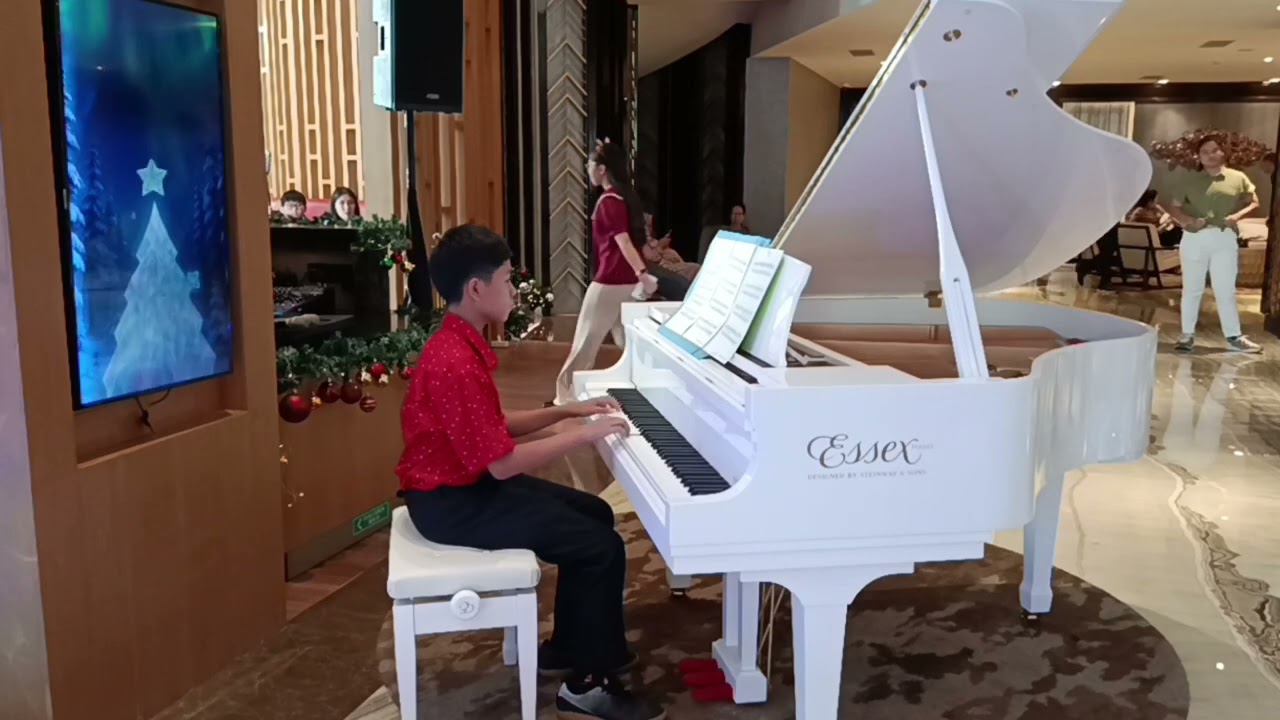 Dion Bernardus plays Jingle Bells at JHL Solitaire Hotel Dec 2025