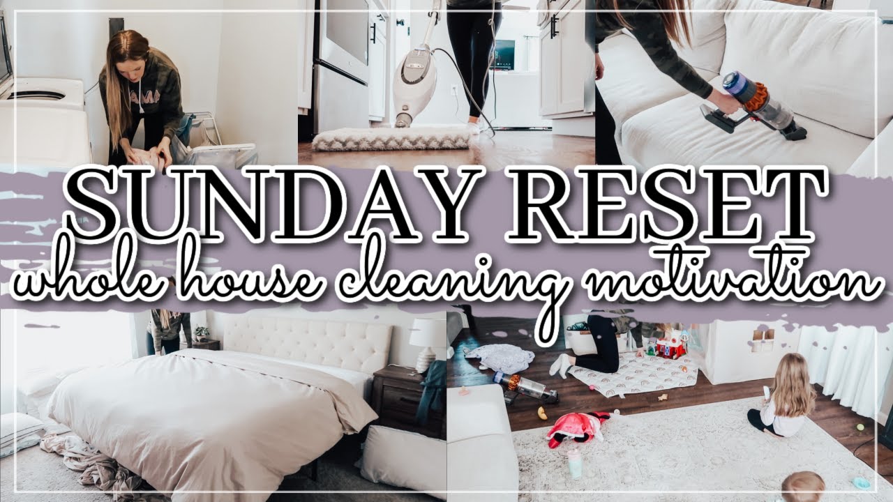 ✨SUNDAY RESET ROUTINE 2023 | Whole House Reset | Stay At Home Mom Cleaning Motivation | Whitney Pea