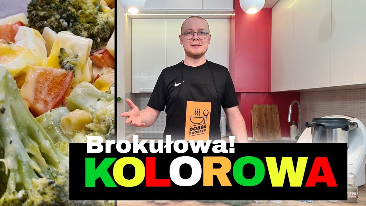 Kolorowa sałatka brokułowa w Thermomix