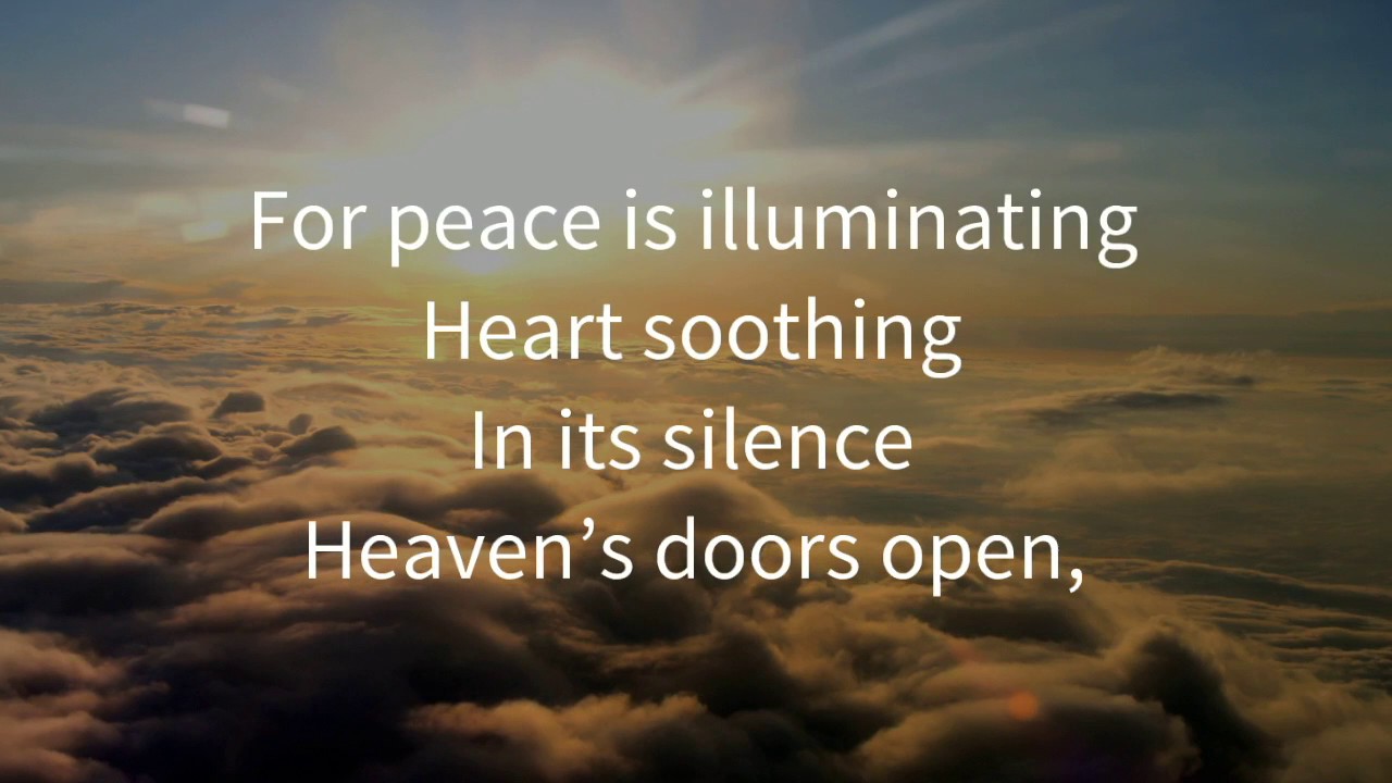 Love begets Peace
