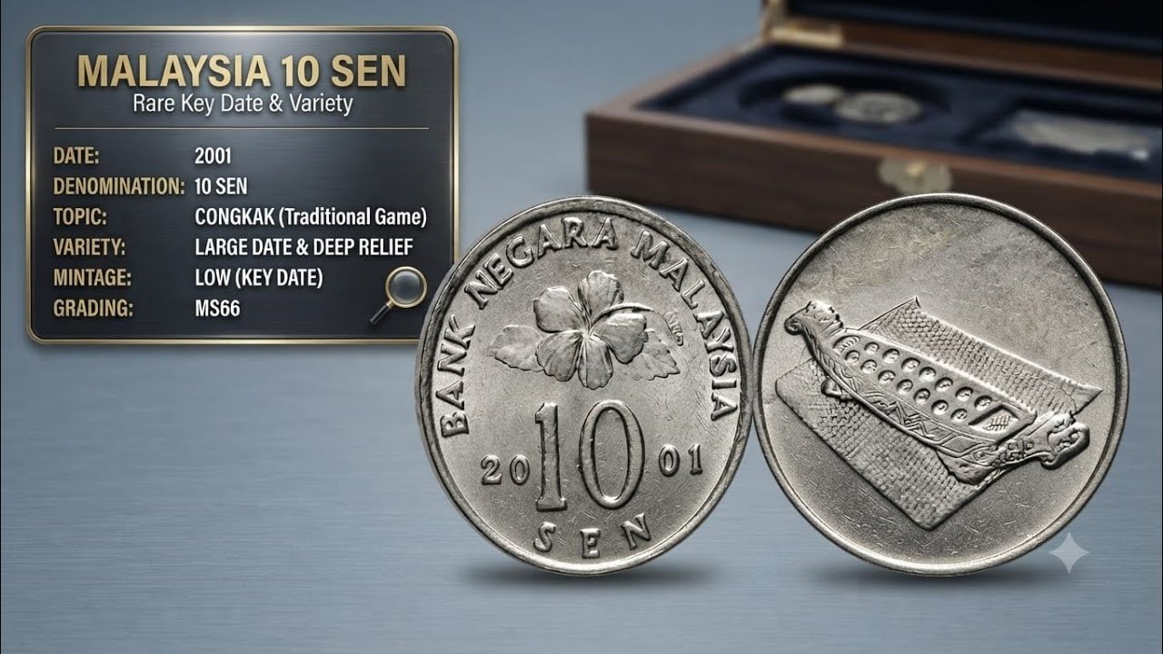 Malaysia 10 Sen 2001 Coin Value $86? Check Your Coin!