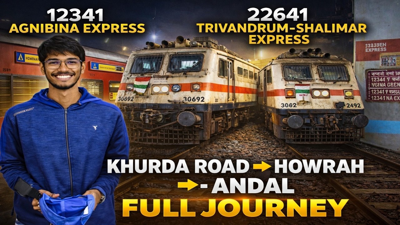 Back to Back Train Journey! 22641 to Howrah & 12341 to Andal | Full Travel