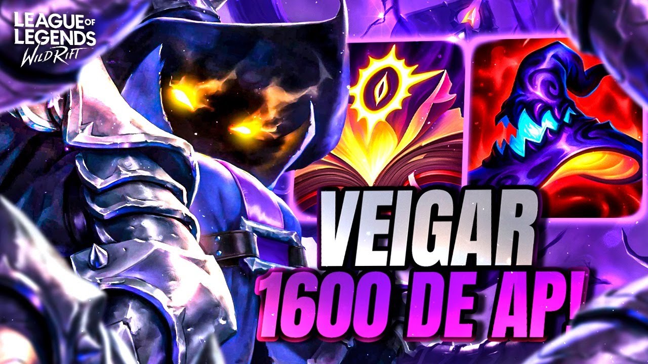 VEIGAR EXPLODINDO COM 1 SKILL! 1600 DE PODER DE HABILIDADE! | LoL Wild Rift