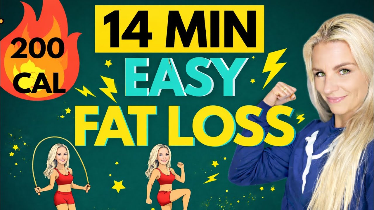14  Min EASY FAT BURN 🔥 Cardio workout | no equipment | BURN 200 CALORIES 🔥