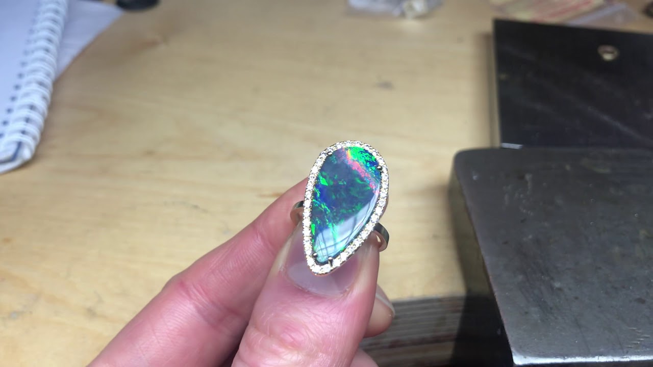 18k Opal Unique Diamond Ring Campbell Jewellers Dublin's Diamond Specialist