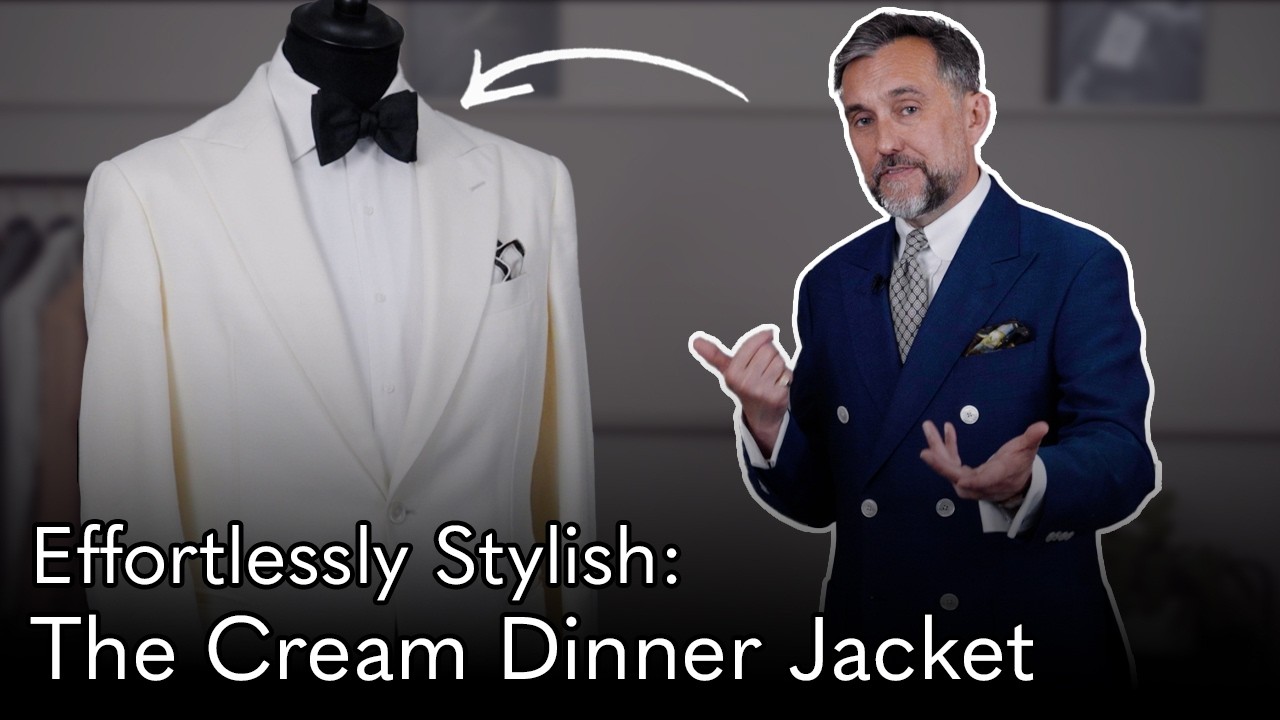 The Most Stylish Black Tie Look - The Cream Dinner Jacket