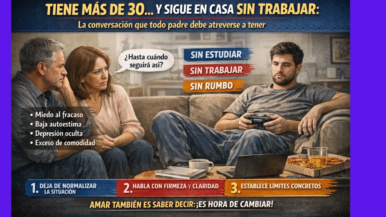 Tiene más de 30… y sigue en casa sin trabajar?