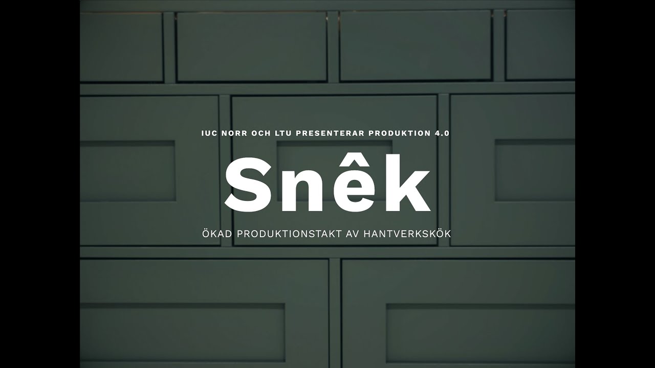 Snek - ökad produktionstakt av hantverkskök