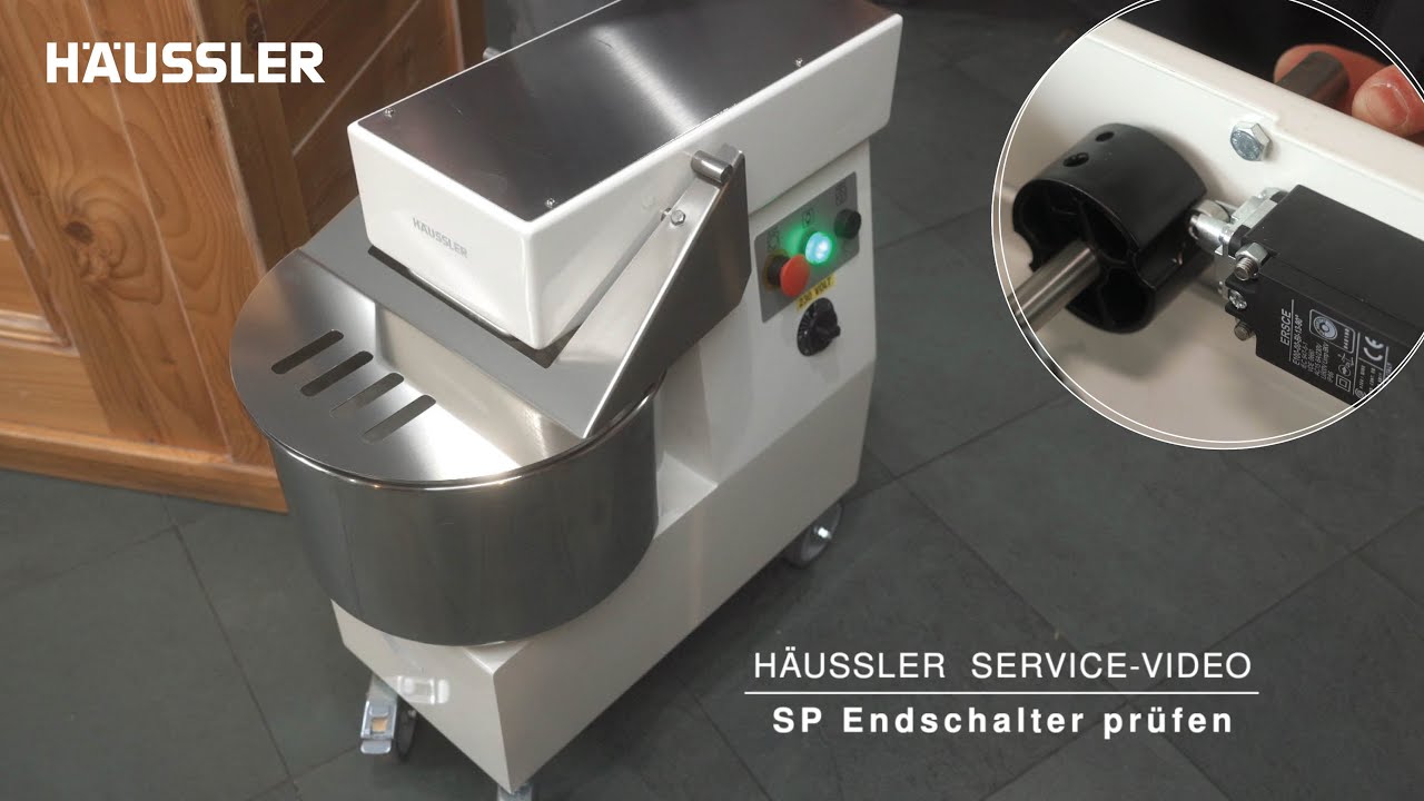 SERVICE | Teigknetmaschine SP: Endschalter prüfen