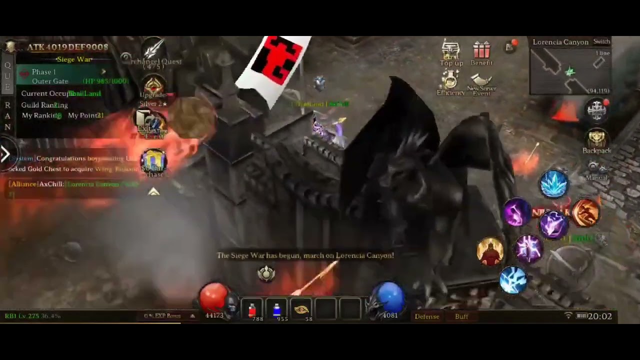 MU New Dawn: STR MG  2nd siege(2nd win) Lorencia11 server #munewdawn #MG #STRMG
