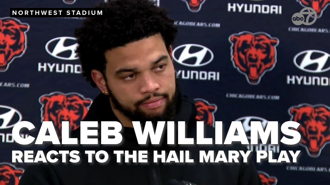 Bears QB and Gonzaga HS grad Caleb Williams reacts to incredible defeat