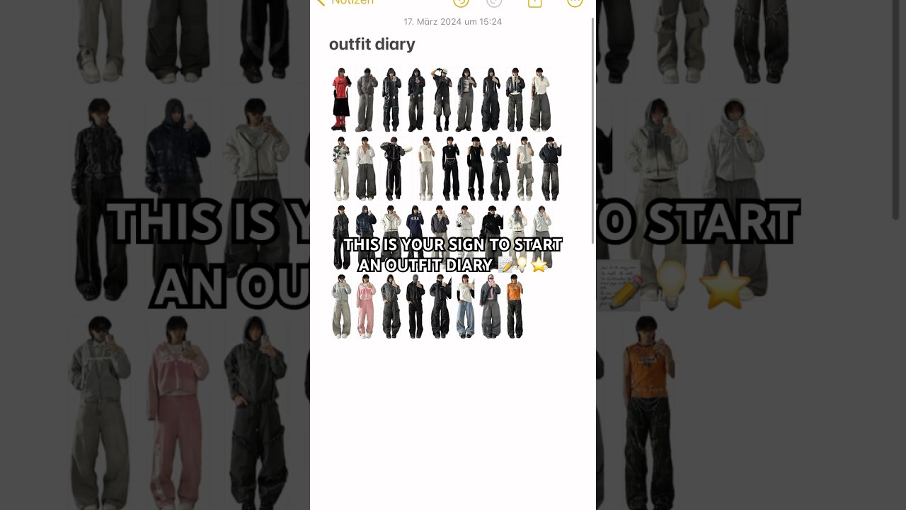 you NEED to start an OUTFIT DIARY! 📝  
