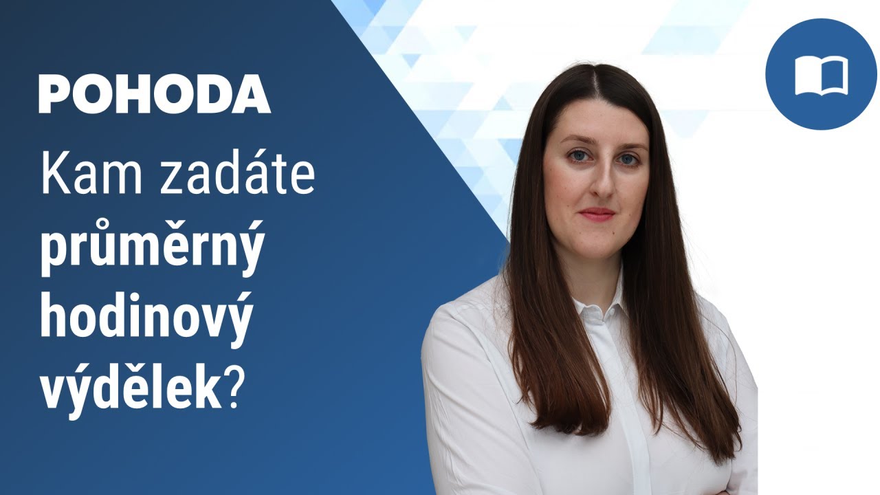Kam zadáte v programu POHODA průměrný hodinový výdělek?