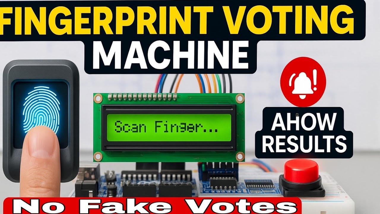 Biometric Voting System with Fingerprint Authentication | Arduino Project with LCD & Buzzer