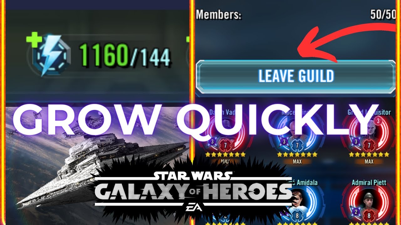 5 ЛУЧШИХ способов быстро вырасти в SWGOH 2024