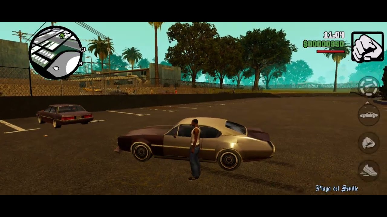 GTA San Andreas definitive/car lakar ghuma and police pecha par gaya 😎