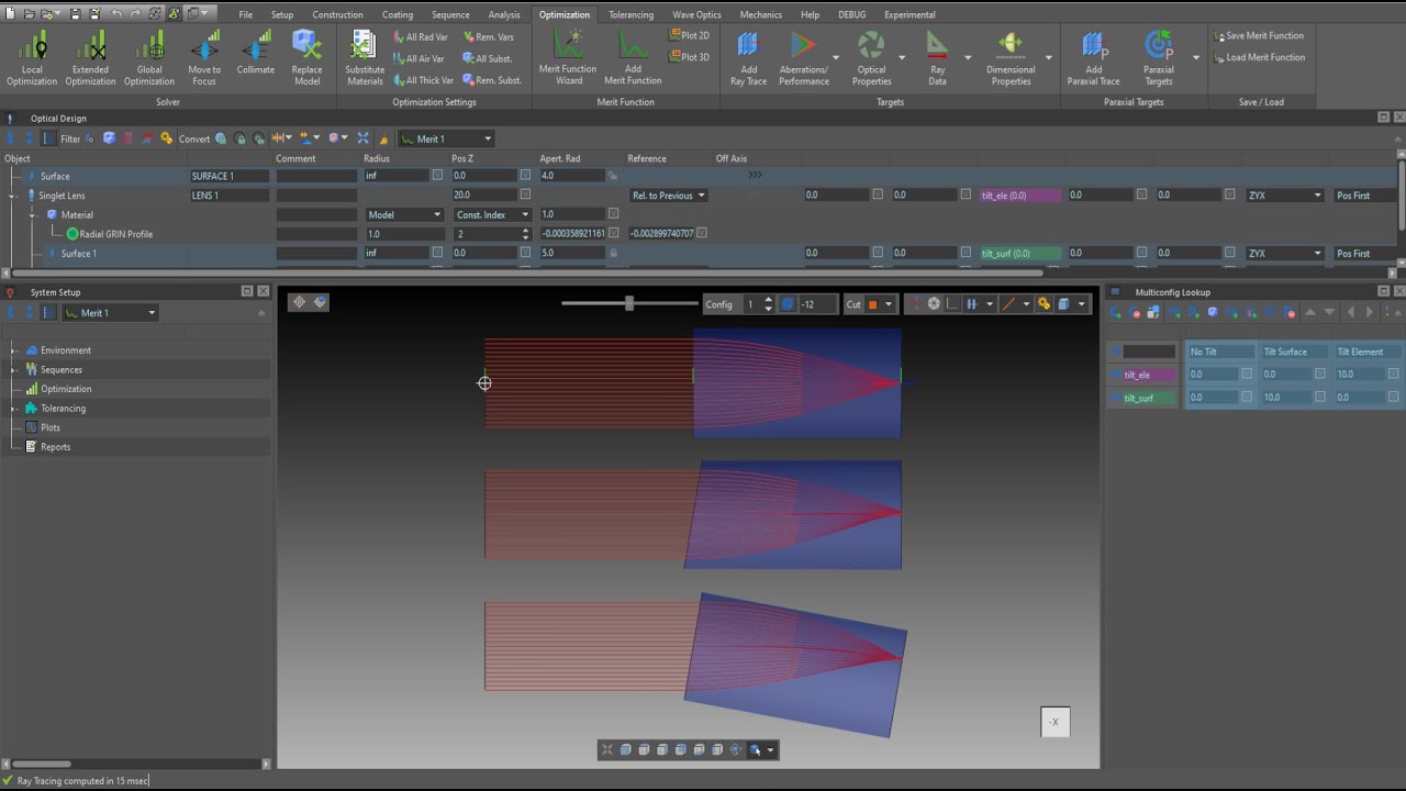 Construction: GRIN Material Property - Optical Design Software Quadoa Optical CAD