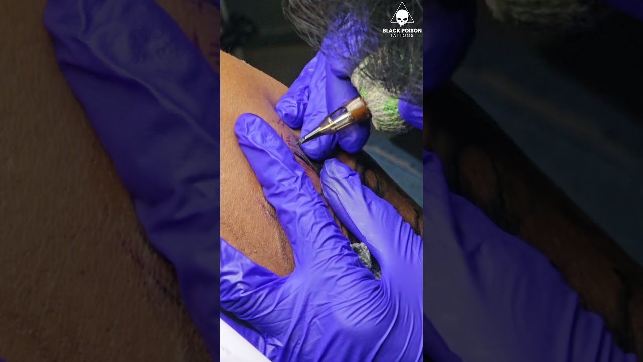 Hanuman Ji tattoo in process | Powerful religious tattoo #Shorts #HanumanTattoo #HanumanJiTattoo