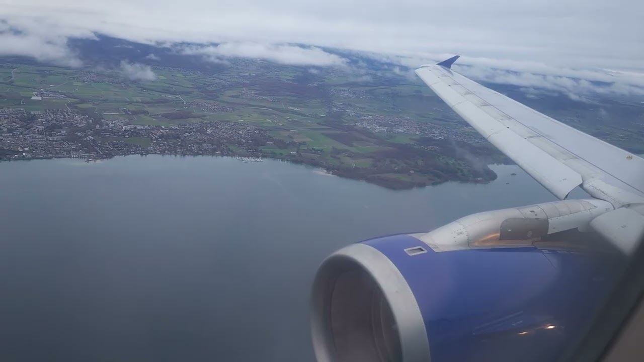 Aegean Airlines Airbus A320  Landing in Geneva