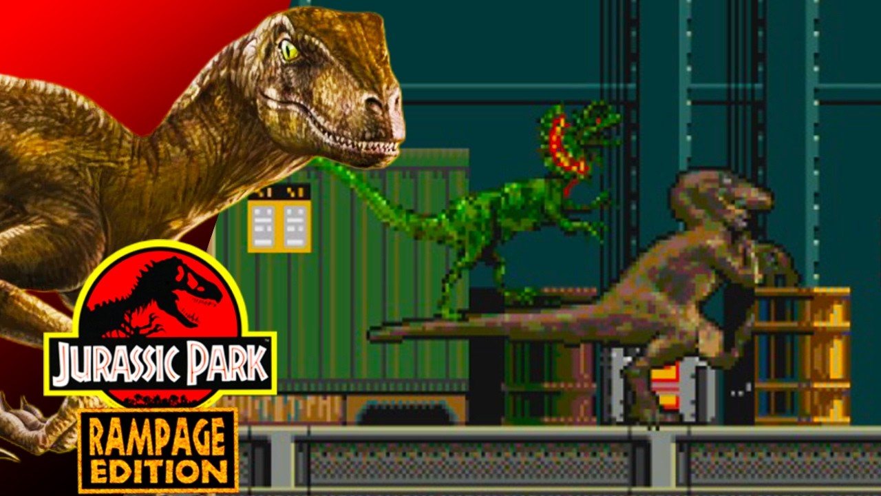 Jurassic Park: Rampage Edition (Genesis) - Raptor Longplay