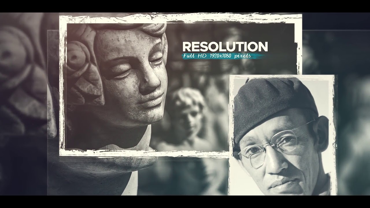 Royalty Free | After Effects Template | Historical Vintage Documentary Slideshow