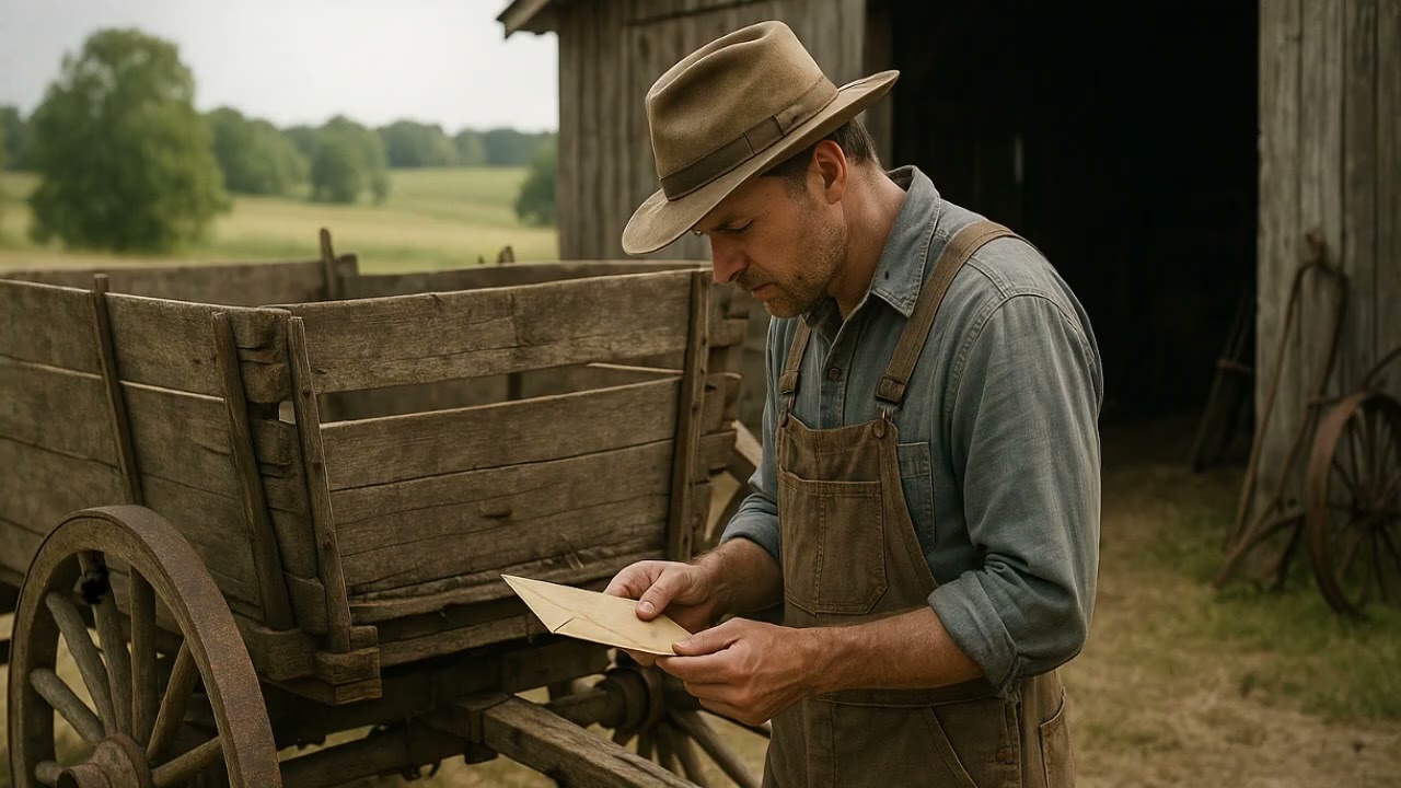 I opened the old hay wagon out of curiosity—then a dusty envelope changed my future