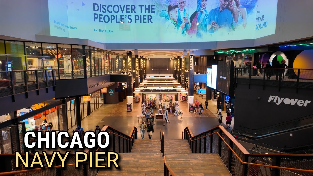 Chicago Walking Tour - Inside Navy Pier Walkthrough on Saturday | April 5, 2025 | 4K