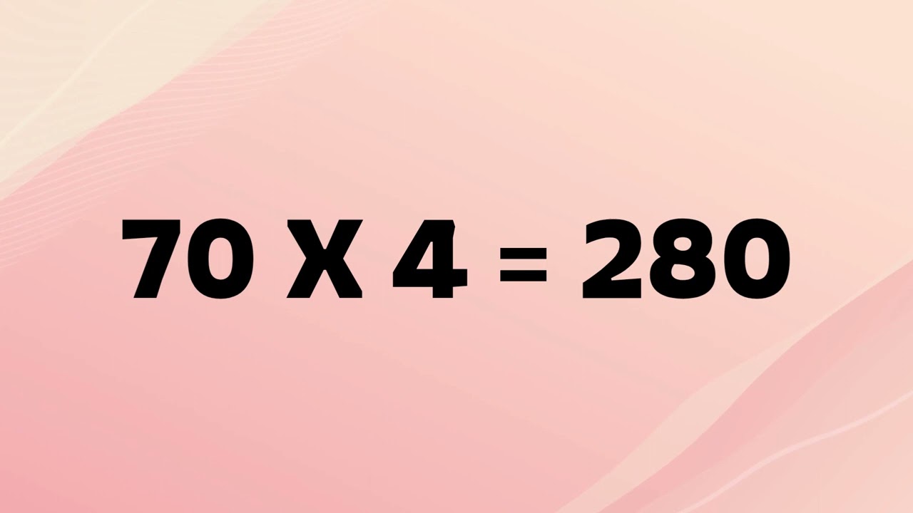 Maths- Table of 70, Learn Multiplication of 70 X 1, 70 Times Table ,70 x1, Easily learn Tables of 70