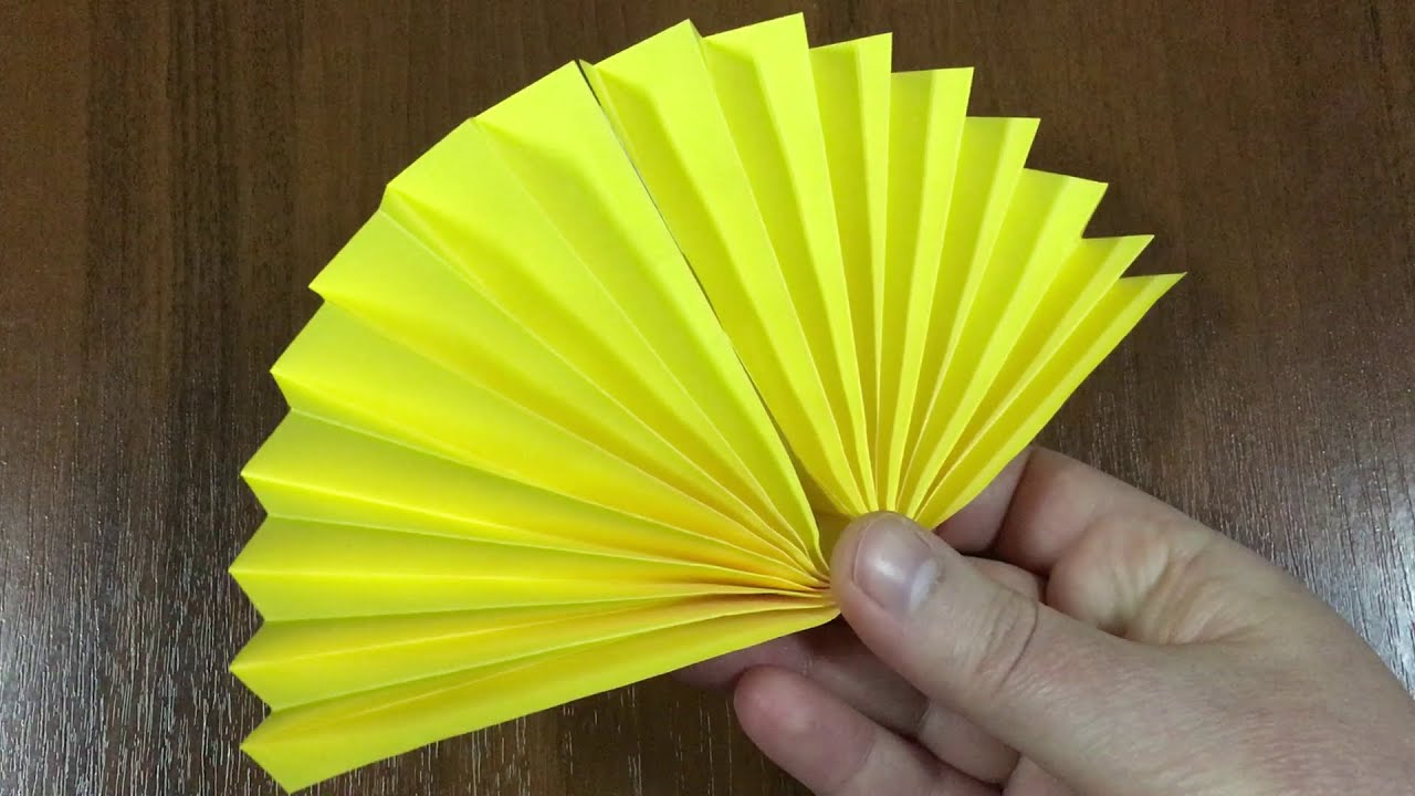 Fächer aus Papier Falten. Fächer aus Papier Basteln — Wie man Fächer macht