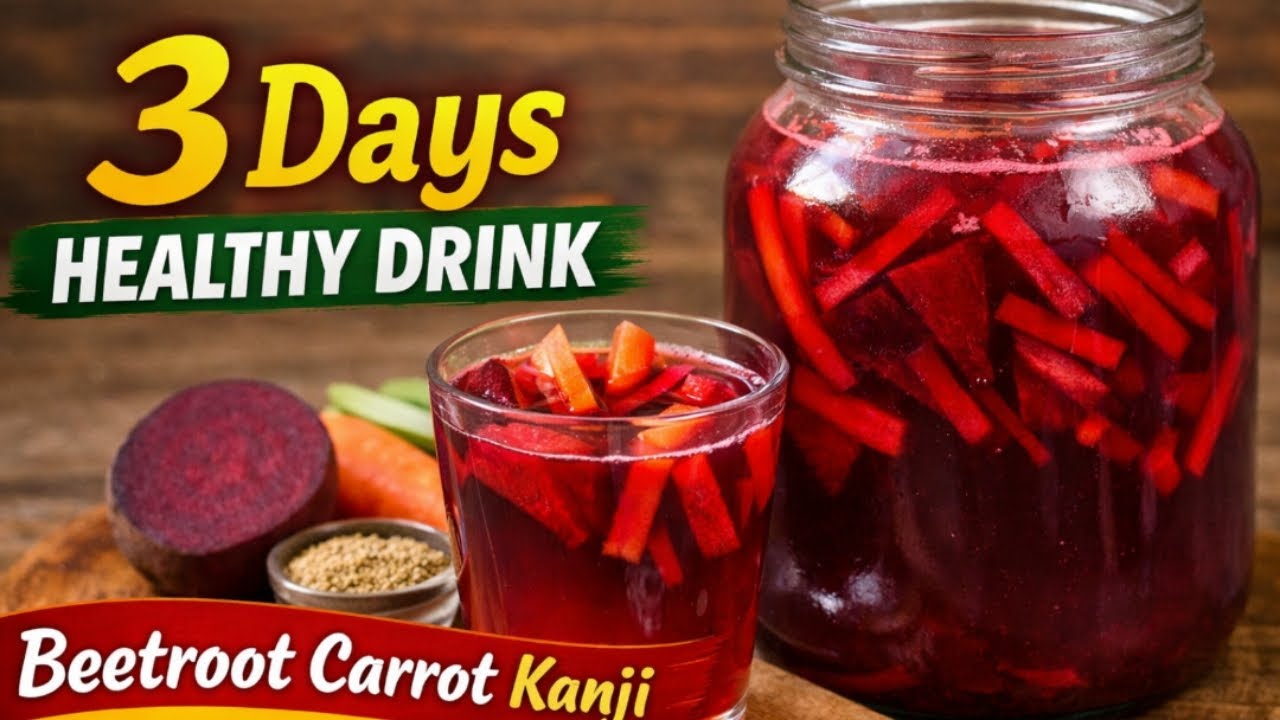 “1 गिलास रोज पिएं – पेट साफ, immunity strong | Beetroot Carrot Kanji Recipe” Fermented Drink