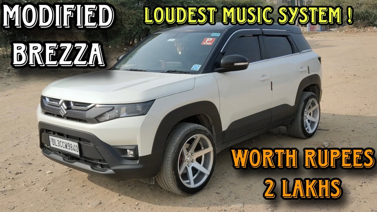 Highly Modified Brezza 2023 | 18 Inch Alloy Wheels | Loudest Music System | Brezza into Range Rover