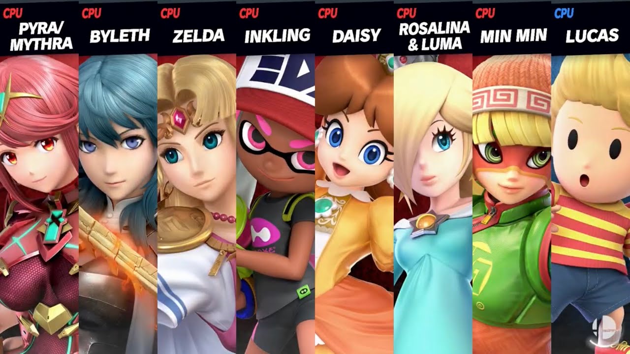 Super Smash Bros. Ultimate - Girls vs Lucas