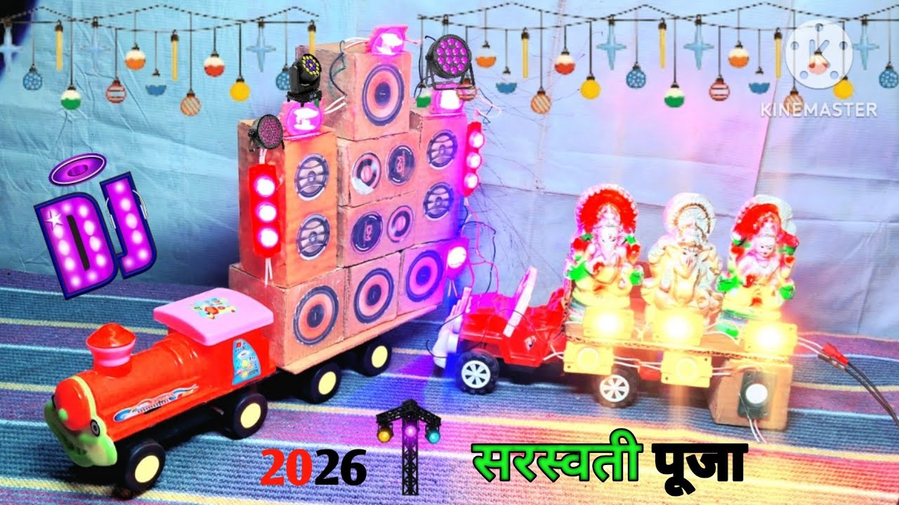 Mini Dj Setup Loading At-home by cardboard dj truck making | dj setup | dj wala, dj wala cartoon