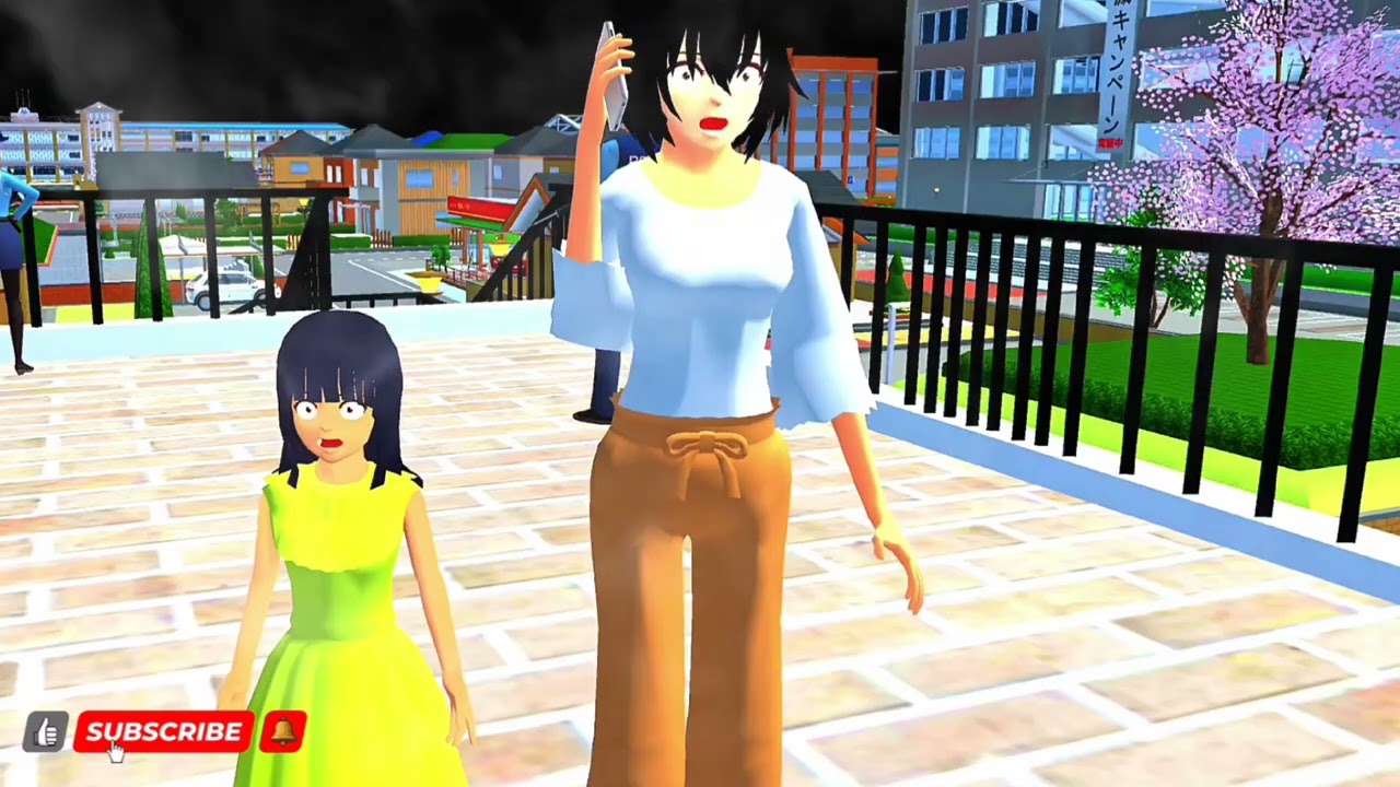 Yuta Mio Panik! CCTV Rekam Anomali Monster, Tank & Pasukan Serbu Kota | Sakura School Simulator